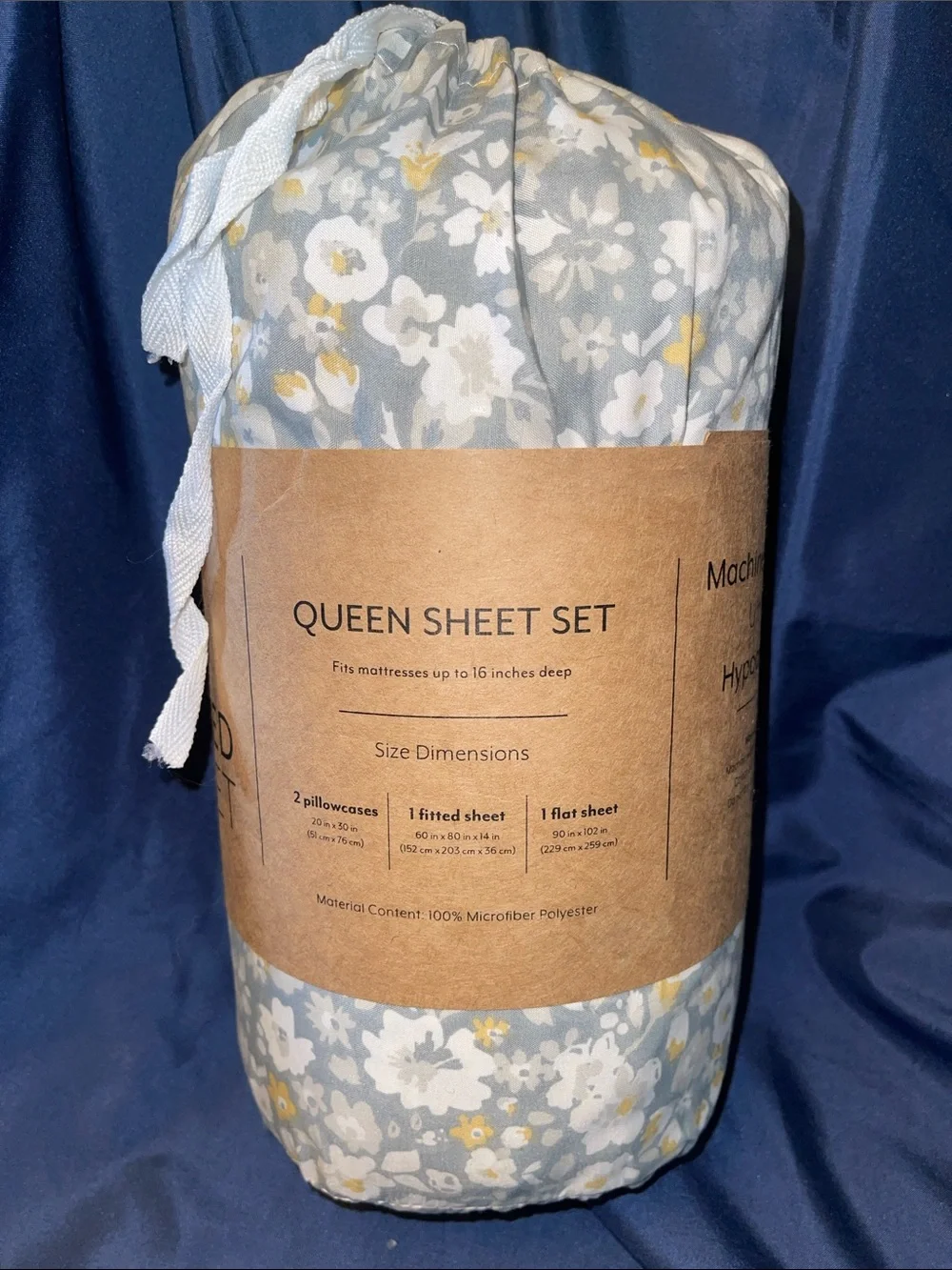 Queen Floral 4-Piece Patterned Sheet Set by ienjoy, LLC.